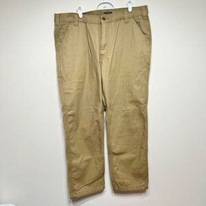 Carhartt Rugged Flex Relaxed Fit Canvas Knit Lined Utility Work Pant 38x30 NEW